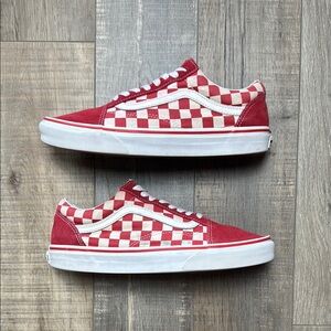 Vans Red Checkered Sneakers